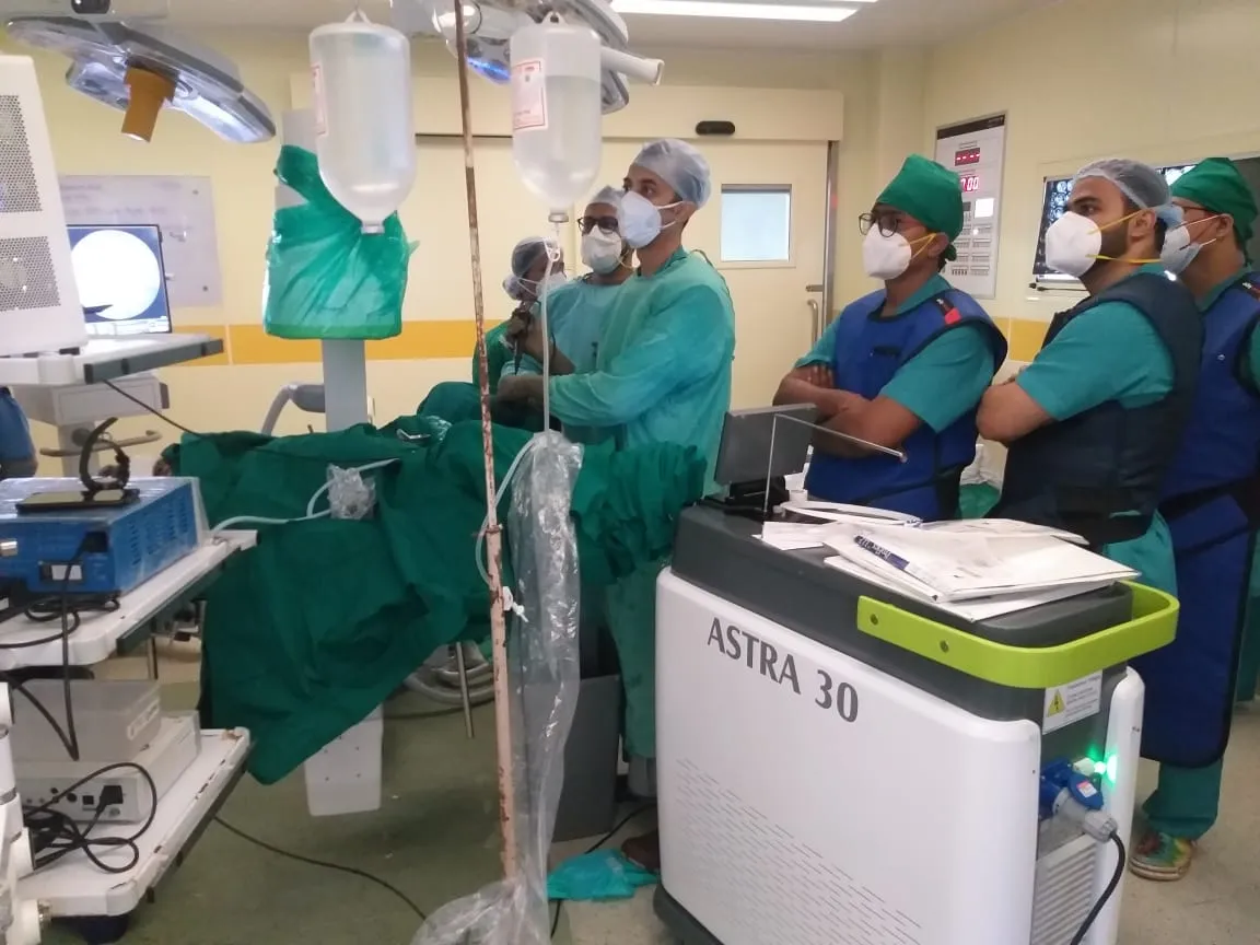 Medical device training workshop session