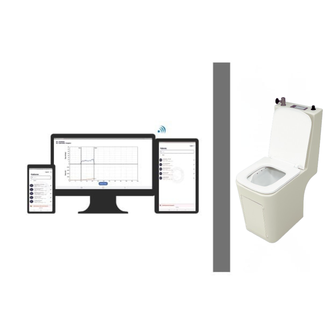 Auto-Tersus with modified combo chair Self-cleaning Uroflowmetry