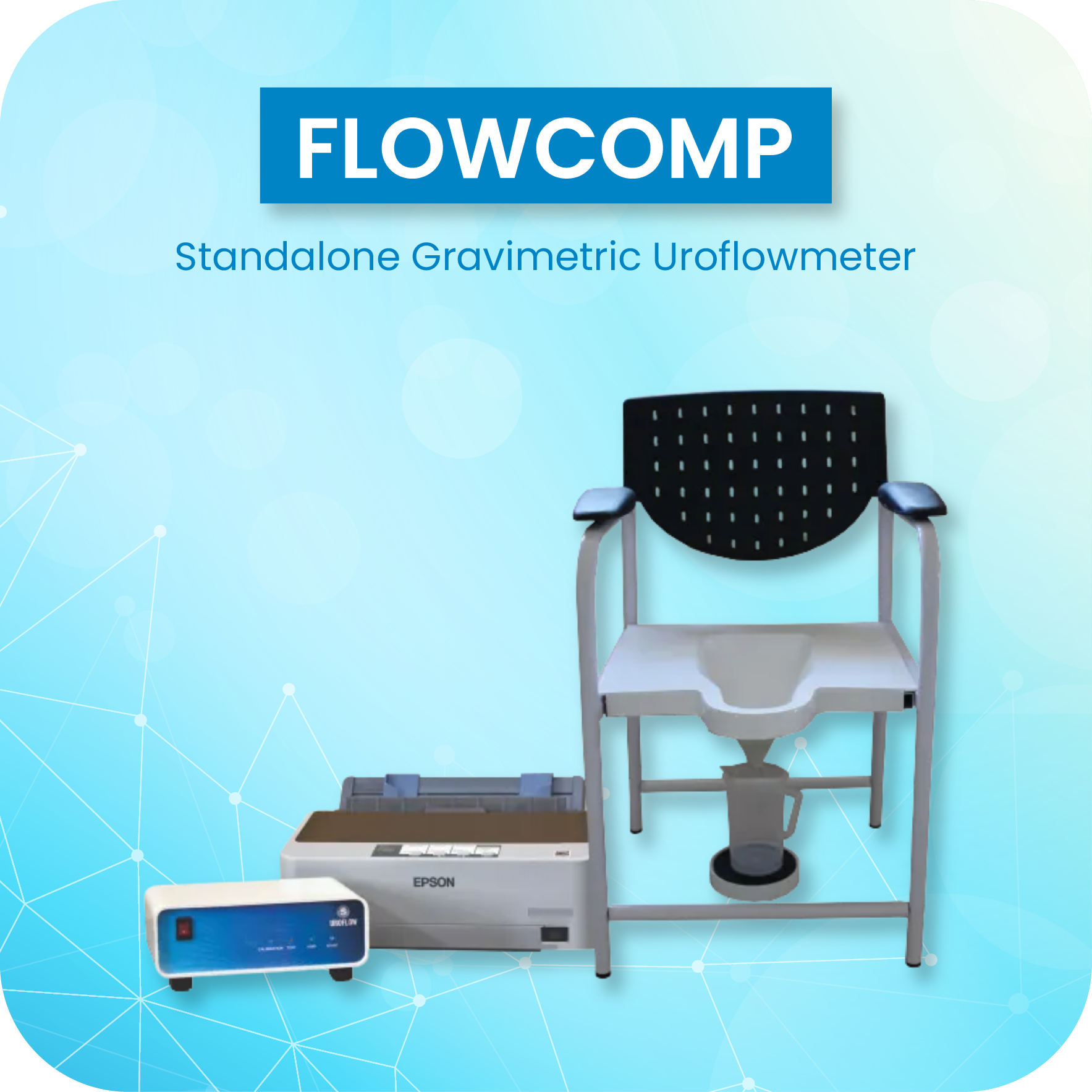 Flowcomp Standalone Uroflowmeter with Dot Matrix Printer