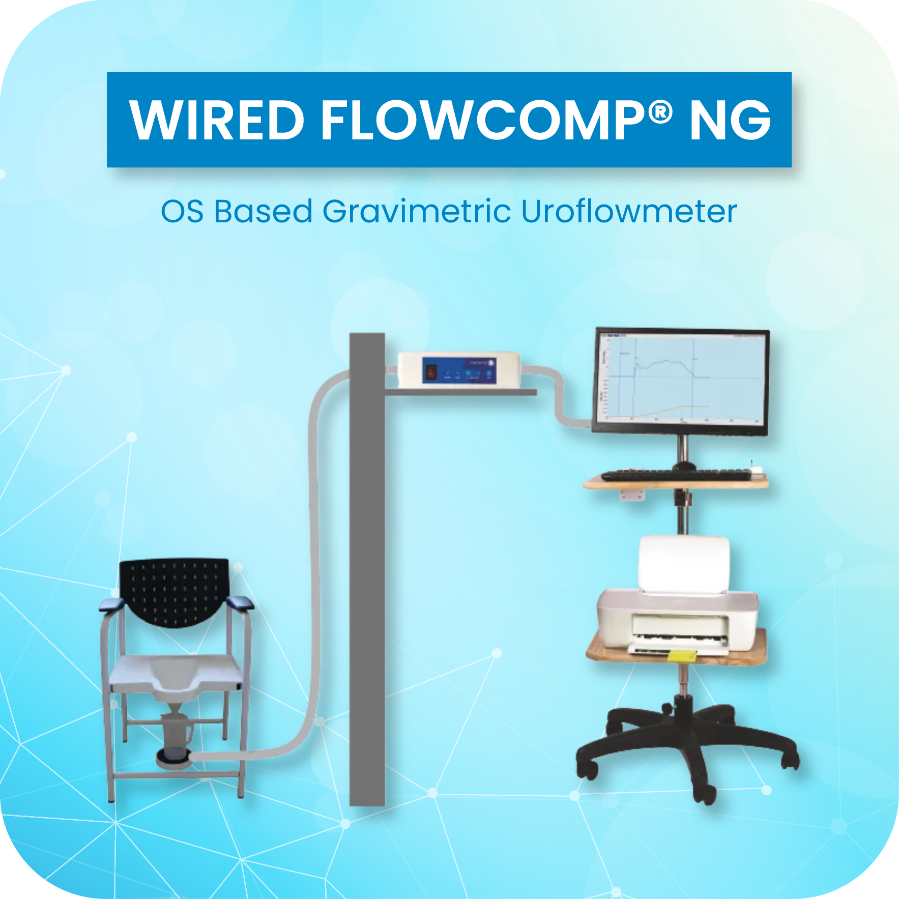 Wired Flowcomp NG Computer Based Uroflowmeter